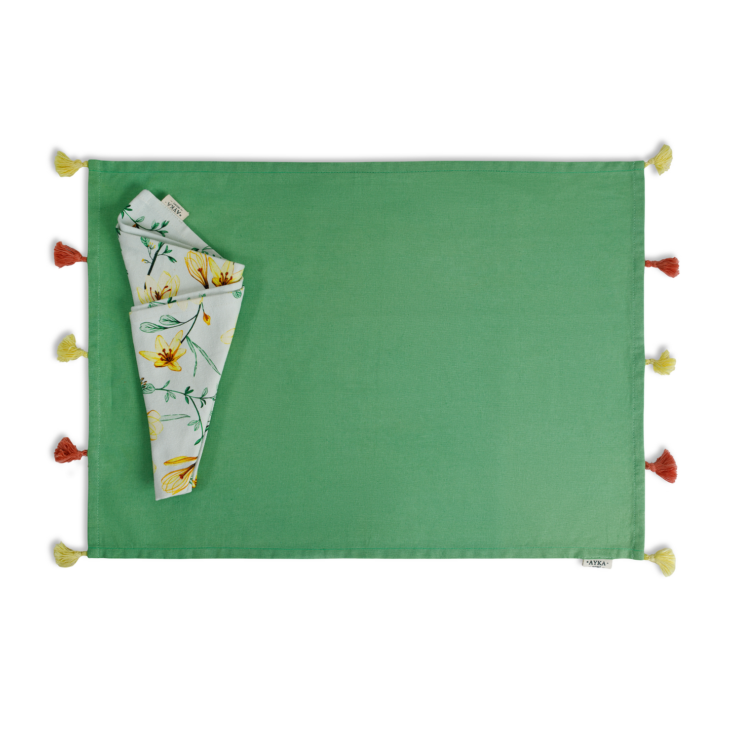 Napkin With Print - Green