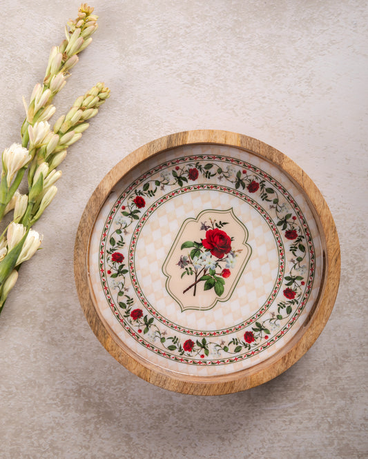 Red Rose tray