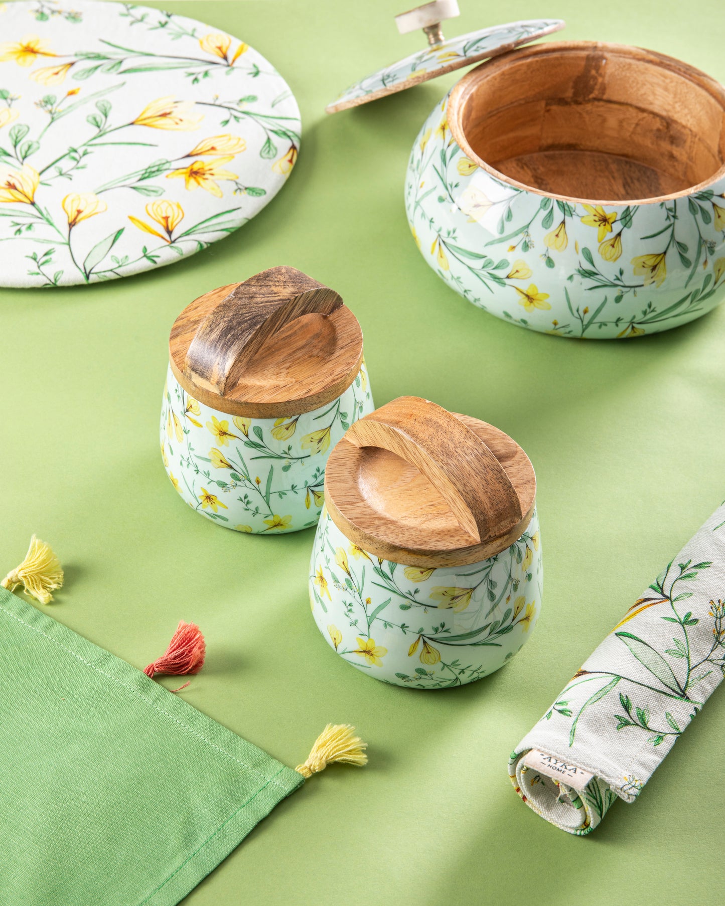 Set of 2 Jars - Green