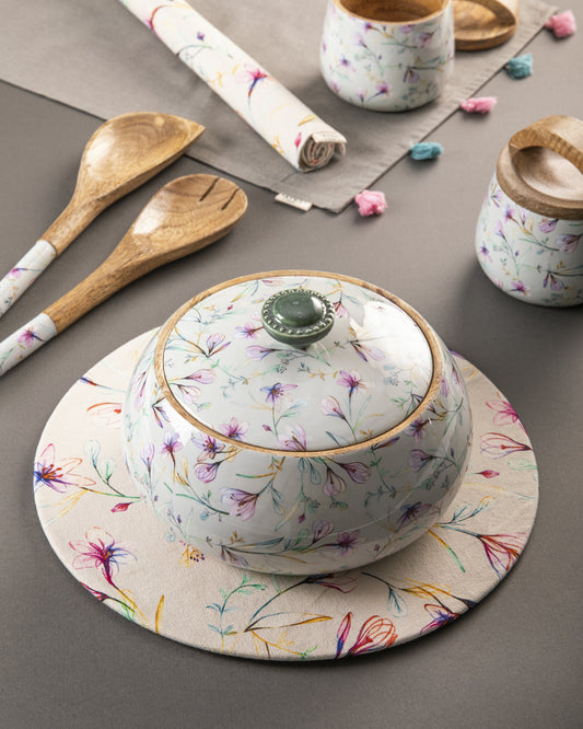 Bowl With Lid And Spoon Set - Grey