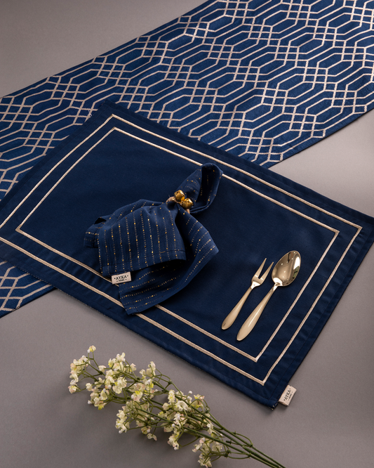Kaju Katli Table Napkin - Blue