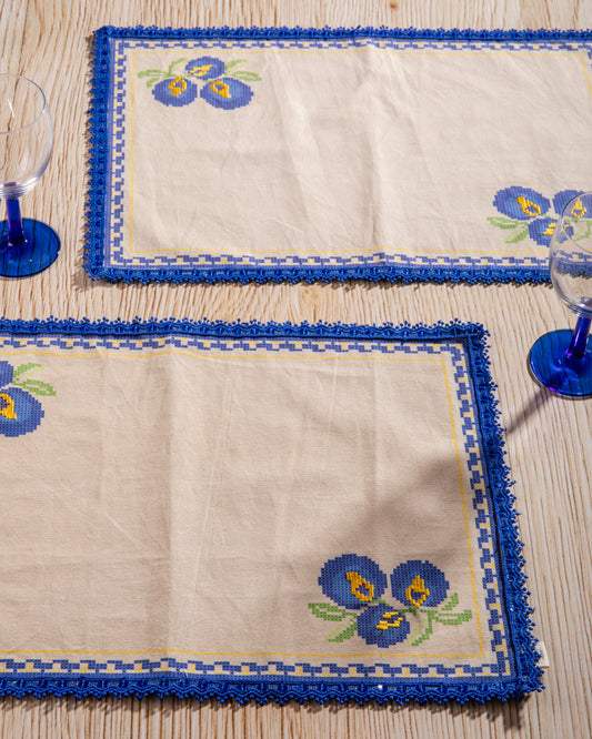 Table Mats - Aparajita - Beige